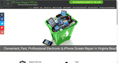Desktop Screenshot of iphonerepairvb.com